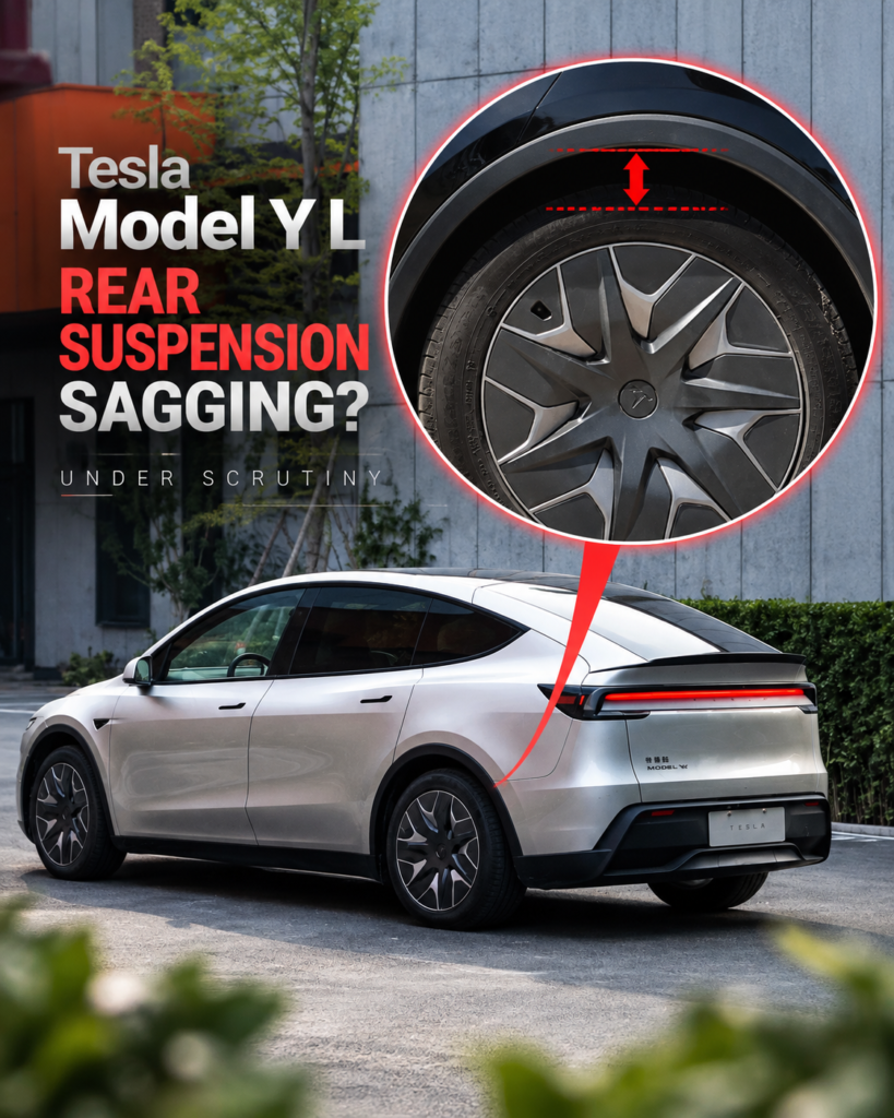 Tesla Model Y L Owners Report Rear Suspension Sagging